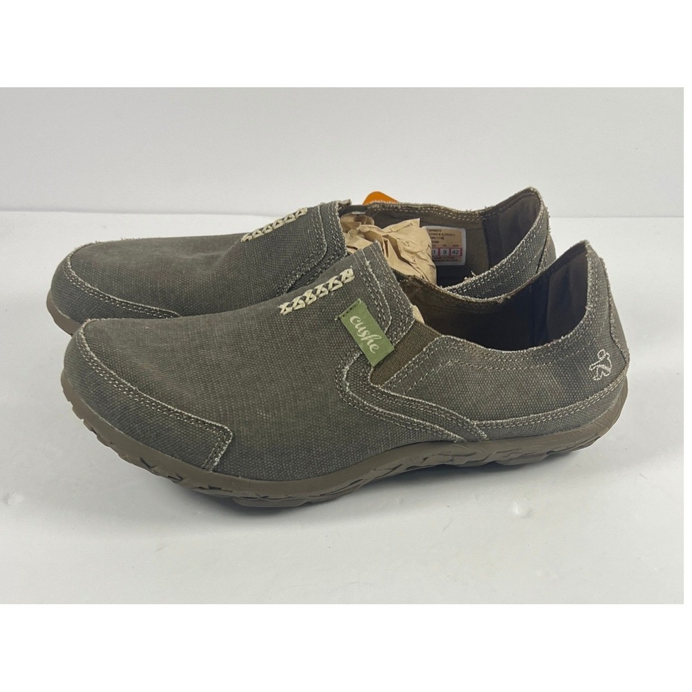 Cushe W Slipper II Womens Brown Canvas Slip On Loafers UW01178B Size 11